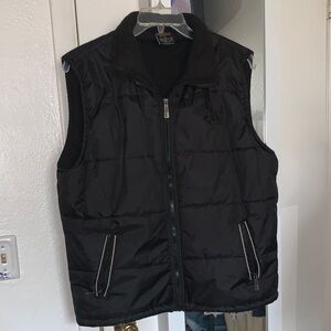 Versatile Black Quilted Vest for Men